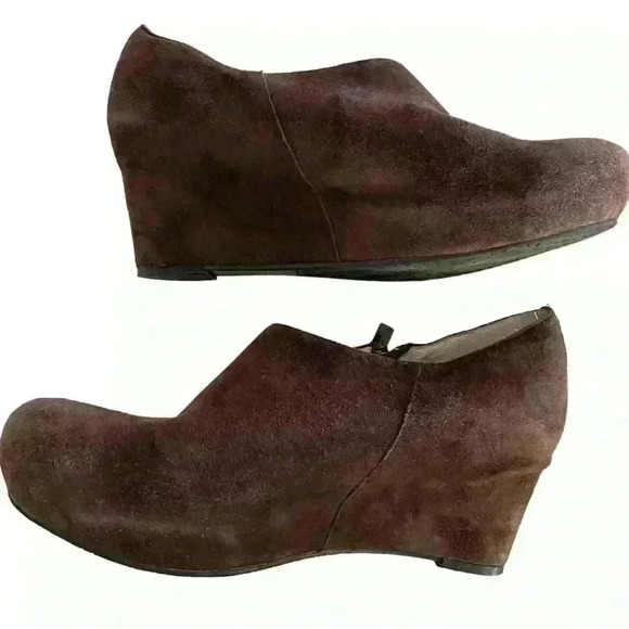 Sacha London Virgo Hidden Wedge Platform Ankle Booties Womens Size 8.5. Brown - Picture 2 of 12